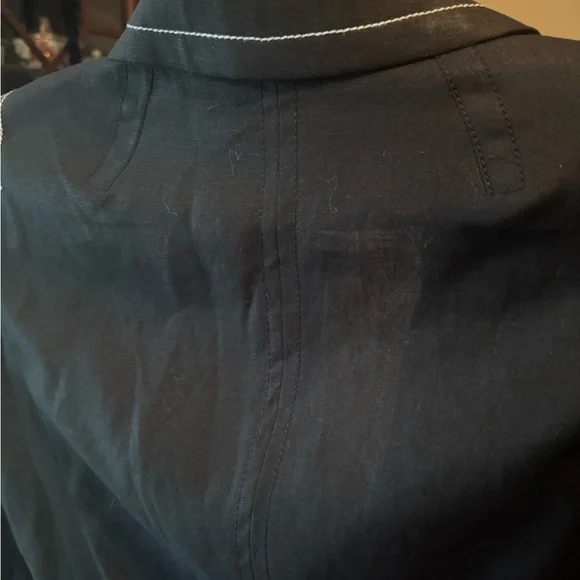 “RED” Black Blazer with White Stitching - Picture 5 of 8